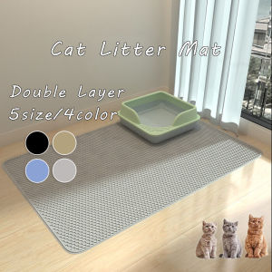 120X70CM🔥Cat Litter Mat Double Layer Cat Mat Trapping Mat Waterproof Carpet Kucing Easy Clean Extra Large