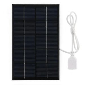 EESBAO 5W 5V USB Solar Panel Portable Outdoor Camping Hiking Fast Charger Mobile Power Bank Mobile Phone Tablet Compact