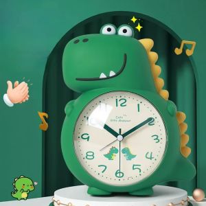 Cartoon Dinosaur Alarm Clock with Wake-up Light Specially Designed for Kids Boys Girls and Primary School Students