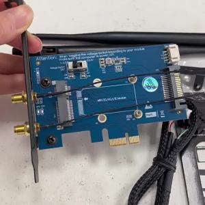 T.F.SKYWINDINTL(TFSKYWINDINTL) | PCI Express 1X To Mini PCI-E Wireless Adapter Converter Card SIM Slot 2 Antenna For 4G 3G LTE WWAN GSM Modem / Wifi BT Module
