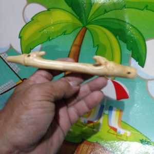pipa once kayu motif bambu pring pet0k
