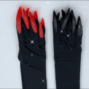 Halloween Long Nail Gloves Elastic Gloves Cosplay Props Vampire Witch Party Accessories
