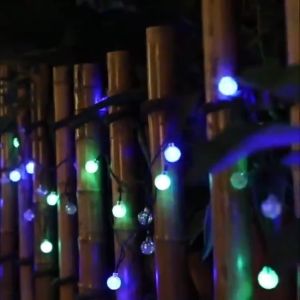 Solar Ball Lights Christmas LED String 5M/7M/12M Waterproof Power Crystal ball Patio bulb Garden Camping Porch Wedding