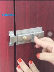 2/3/4in Stainless Steel Door Latch with Screws Home Hardware Gate Safety Toilet Door Lock