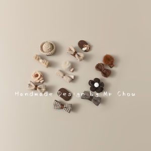 Baby Barrettes Infant Does Not Hurt Hair Kids Brown Bow Hair Clip Baby Hair Accessories Girl Bang Clip Headdress