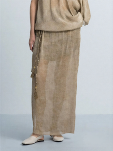 Summer New Open Slit Fringe Half Skirt