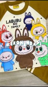 GROSIR LABUBU ANAK { ISI 3 SETEL } SETELAN DUGA Lengan pendek celana pendek 2-10 thn