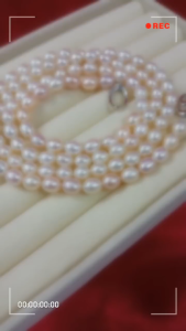 [ Woosilver ]  Chuỗi Ngọc Trai – Ánh Trắng Hồng – Secondhand – NTN16