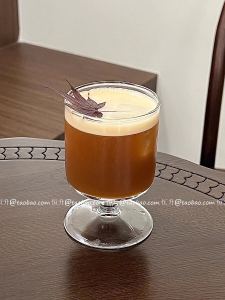 South Korea Ins Style Cafe Ice Cream Goblet Glass Fancy Cocktail Glass Juice Cup Cool Drinks Cup