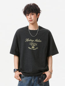 OULUDE | American Street Style Letter Print Short Sleeve T-Shirt