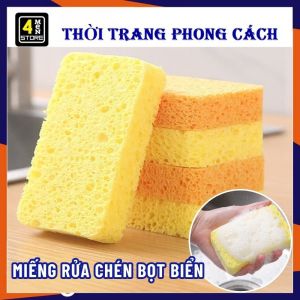 Miếng Bọt Biển Cọ Rửa Xoong Nồi Chén Bát Đa Năng  Siêu Thấm Hút - Mút Rửa - Miếng Rửa Chén Tạo Bọt Tiện Dụng