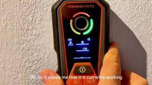 DSF02 6-in-1 Wall Scanner Type-C Rechargeable Stud Finder with Deep Modes AC Wire Metal & Pipe Detection for Safe Drilling