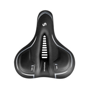 Bicycle Saddle MTB Road Bike Saddle Shock Absorbing Comfortable Big Butt Bike Memory Sponge Saddle With Rainproof Cover Tool