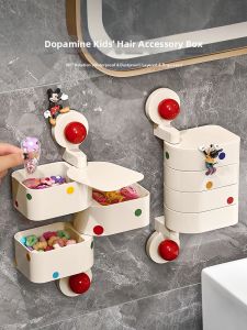 AIJIADA | Kids Wall Mounted Hair Accessories Organizer
