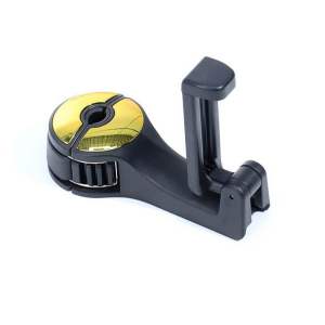 Headrest Mount Car Hook | 2 in 1 Car Hook Holder | 360° Rotation Hidden Car Seat Hooks for Bags | Multifunctional Car Phone Holder Headrest Hook for Car Accessories