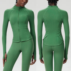 Light Shaping Zipper Sports Jacket