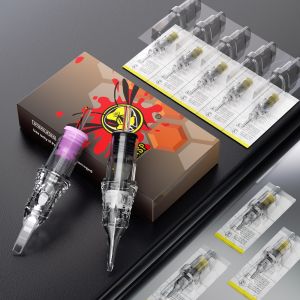 BIGWASP 20pcs/box Round Cartridge Needles RL/RS/RM/M1 Disposable Sterilized Safety Tattoo Needles for Rotary Tattoo Machine