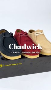 Grutty Chadwik Kulit Suede Pria Sepatu Formal Casual-Cream