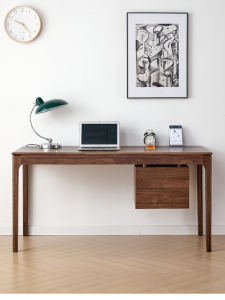 GOOFANSER | Simplicity Solid Walnut Study Desk