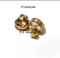 EXPANDER TELINGA/PIERCING WARNA GOLD/PIERCING TELINGA/PERCING TINDIK PRIA/PERCING PLUG BESI. 