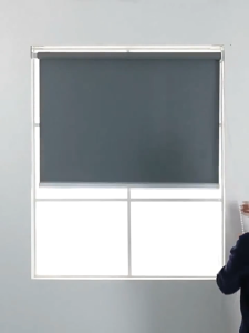 ม่านม้วน ม่านกันแสง ระบบโซ่ดึง กันแดด หนาขึ้น ผ้าทึบแสง กันUV100% วิดีโอพร้อมการสอนการติดตั้ง