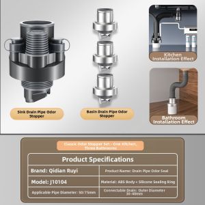 SUNINLIFE | Odor Proof Sink Drain Seal Cap