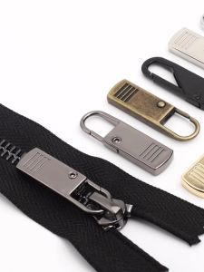My Natural 38mm Zipper Head Puller Replacement Kit Zippers Sliders 万能拉链头配件衣服替换金属可拆卸拉链片