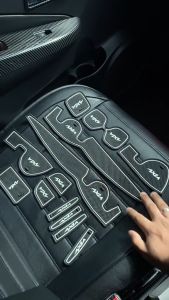 Car Slot Mat PROTON SAGA BLM SE FL FLX SV MAGIC MAT Custom Fit Interior Panel Console Cup Holder Non Slip Organizer Pad Car Accessories Aksesori Kereta