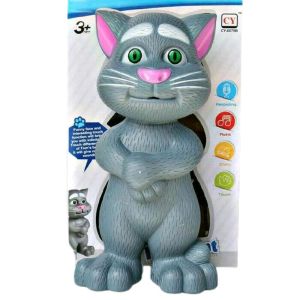 mainan talking tom cat bahasa Indonesia sensor sentuh / mainan kucing tom berbicara tiru suara