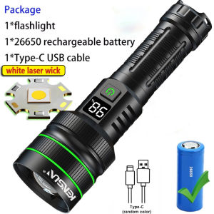 KENSUN New Upgrade Foco LED Ultrapotente Linterna Con Zoom De Largo Alcance Linterna Luminosa Lámpara De Emergencia Para Camp