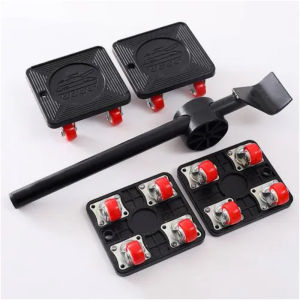 New 5Pcs Heavy Duty Furniture Lifter Furniture Moving Transport Roller Set Lifter Transport Tool Furniture Mover Roller Wheel