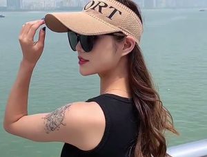 SIGVARD - Topi Olahraga Sport Topi Senam Perempuan Korea Zumba Aerobik Bahan Katun HAT01