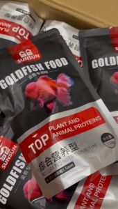 Sunsun Goldfish Feed High Spirulina Color Increasing Fish Food 250g Suitable  for all the goldfish ranchu koiparrot fish