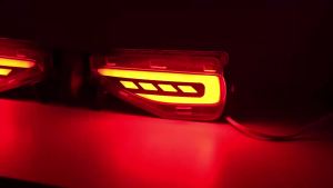 LED Car Rear Bumper Reflector Dynamic Light Brake Light For Toyota Fortuner SW4 2015 2016 2017 2018 2019 2020