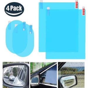 Bộ 4 miếng dán chống nước gương kính ô tô miếng dán chống bám nước gương chiếu hậu nano tiện dụng loại 1 - Lazada