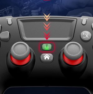 P06 Wireless Gamepad Gaming Controller Type-C Input Support Six-Axis Gyroscope for PS 3, PS 4, Android/iOS, Switch & PC