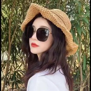 BEC ☀Kacamata hitam korean fashion Wanita Optik Antiradiasi Dengan Fashion Sunglasses Eyewear