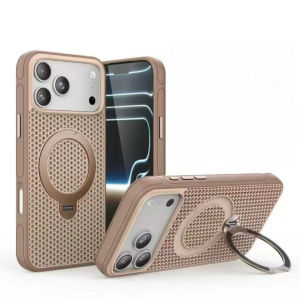 CHUBAN | Ốp Điện Thoại iPhone 17/16/15/14/13/12 Pro Max Chống Sốc Tản Nhiệt Viền Cứng Tích Hợp Giá Đỡ Xoay 360 Độ Từ Tính