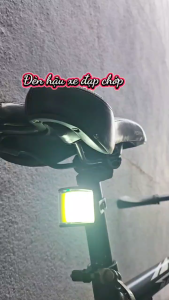 Đèn Cảnh Báo Đi Xe Đạp Đèn Sau Và Đèn Pha Đèn Xe Đạp Đèn Cảnh Báo An Toàn Xe Đạp LED Có Thể Sạc Lại USB Đèn Xe Đạp Ban Đêm COB VÀNG ĐỎ