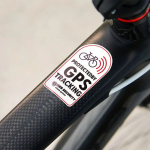 Bicycle Anti-theft Warning Sticker GPS Tracking Alarm Reflective Paster Outdoor Cycling Waterproof Sticker Motorcycle Scooter Car Decal