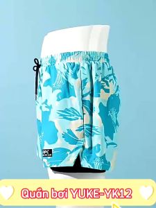 Quần bơi thể thao nam 2 lớp YUKE-YK12 nhập khẩu chính hãng - Onesport