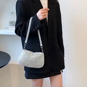 Rhinestone Bag Underarm Bag Single Shoulder Bag Crossbody Womens Bag Small Handbag
