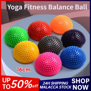 PVC Half Sphere Massage Ball Inflatable Yoga Balancing Ball Fitball Exercises Trainer For Gym Pilates Fitness Sport 瑜伽半圆球