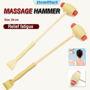 ItemMart Double Head Back Scratcher Body Massage Hammer Tool Health Care Massager