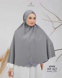 Jilbab hijab kerudung bergo krudung wanita dewasa jersey instan terbaru new terlaris terkini modern kekinian murah viral 2021 Arrafi AR 421 jumbo syari adem mudah di bentuk cantik non pet bahan stella ori premium cantik bayar di tempat COD tali belakang
