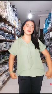 IVANATOP BISA COD BLOUSE/ATASAN WANITA STYLE KOREA MODEL HYESUN