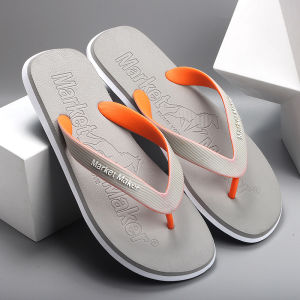 Summer Rubber Mens Sandals Outdoor Sports Slippers Anti-Slip Beach Wear-Resistant Casual Shoes Flat Heel PVC Upper Rubber Sole