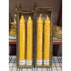 เทียนพรรษา (แกะสลัก) No.15 สั้น คละลาย ราคาพิเศษ คละลาย