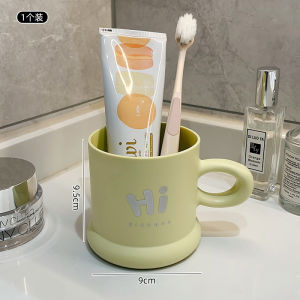 Cute Cartoon Couple Style Toothbrush Cup Student Dormitory Washing Cup Mouthwash Glass Simple Design Home Bathroom Accessories