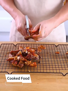 JLD Gunting Dapur JAPAN SK5 Tajam Kuat Tebal Stainless Steel Kitchen Alat Potong Makanan Profesional